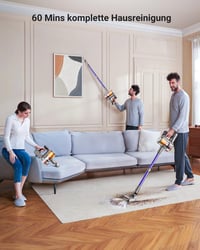 Roanow 45KPa erős vezeték nélküli porszívó, 60 perces üzemidő, LED kijelző, 1,8L tartály 3