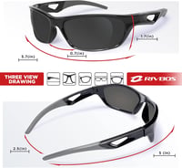 RIVBOS polarizált UV400 sport napszemüveg kerékpározáshoz, futáshoz - unisex 5