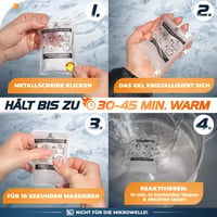 HOT.N.CHILL Újrahasználható Kézmelengetők - 10 Másodperc Alatt Felmelegszik - Hajlítható Zsebmelegítő Párna Gyerekeknek és Felnőtteknek - Ti 4