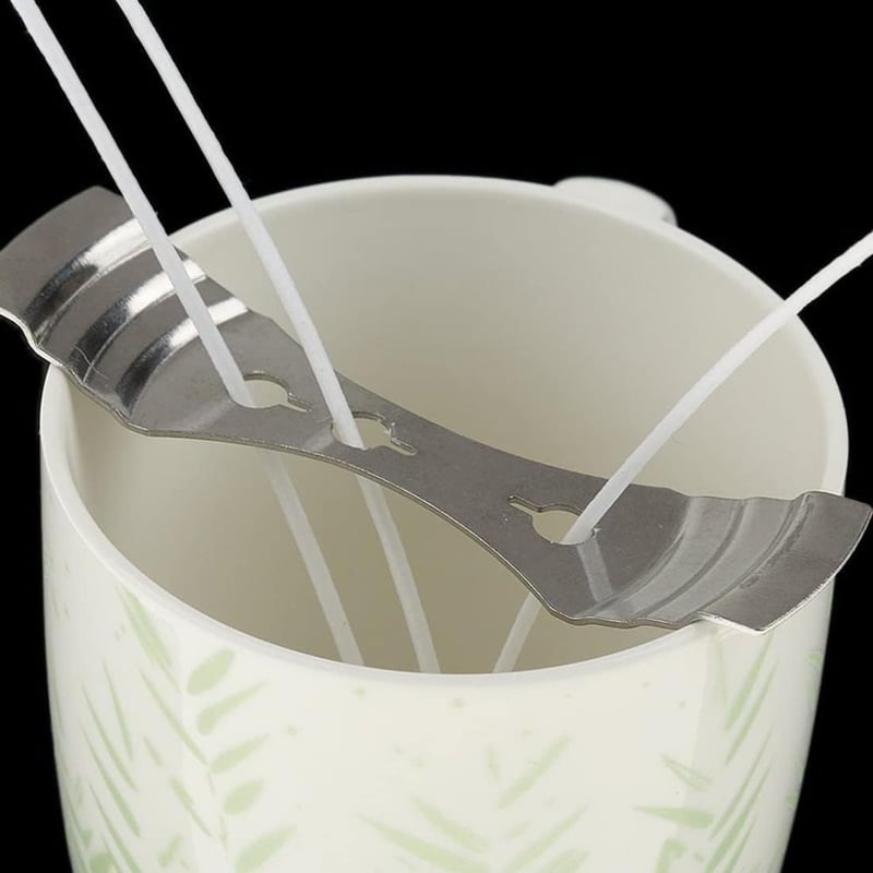 Set 12 suporturi fitil din inox - Pentru făcut lumânări acasă