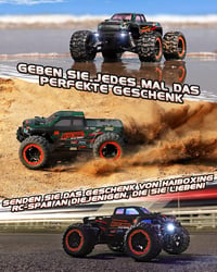 HAIBOXING 1:16 Távirányítós Monster Truck - 36 km/h Vízálló RC Autó Terep Játék, Gyerekeknek és Felnőtteknek, 2.4 GHz Vezérlés, 280 Láb Ható 2
