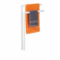Suport de prosoape independent Relaxdays cu 2 brațe, oțel, 81x48x20 cm, alb – incomplet (fără bază) — bază lipsă (stare: vezi a 2-a fotografie) 1