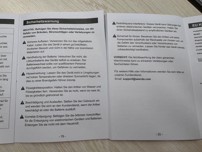 Seenda LED-es vezeték nélküli billentyűzet, QWERTZ, újratölthető, PC/laptop, űrszürke