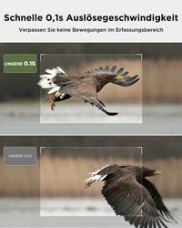 CEYOMUR 4K 30fps WiFi vadkamera, 46MP, 120° érzékelés, éjjellátó, IP66 6