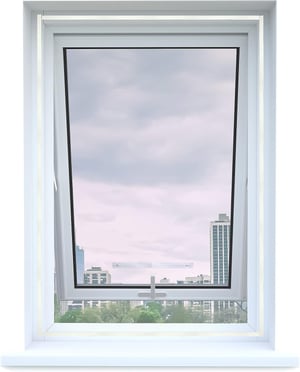 Apalus Mreža za krovni prozor protiv insekata - Mreža protiv insekata koja se može rezati do 130x150 cm, bijela, samoljepljiva montaža na čičak, prozirna, prozračna