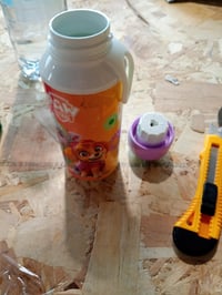 Detská fľaša Mepal Pop-up Campus 400 ml – Tlapková patrola (Paw Patrol) Girls – motív Everest a Skye – bez BPA – použitá (stav: pozri 2. obrázok) 2