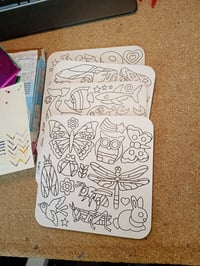 Set de artă cu folie Qunkun DIY pentru copii – Autocolante de colorat și set creativ de lucru manual (Incomplet: (stare: vezi a 2-a imagine) 2