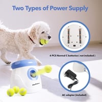 Pet Prime Automata Labdakilövő Kutyáknak - Kis Testű Fajtákhoz, 3 Teniszlabdával, Állítható Távolsággal, Beltéri-Kültéri Játék, Fehér 5