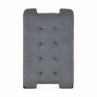 vidaXL Chesterfield pad bársonyból, sötétszürke, 112x65,5x75 cm – hiányos: 2 láb és szerelési útmutató nélkül 1