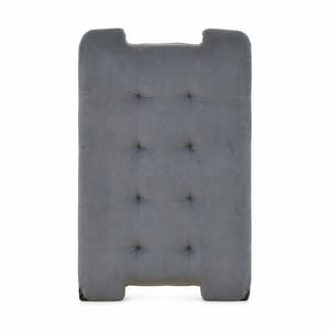 vidaXL Chesterfield pad bársonyból, sötétszürke, 112x65,5x75 cm – hiányos: 2 láb és szerelési útmutató nélkül