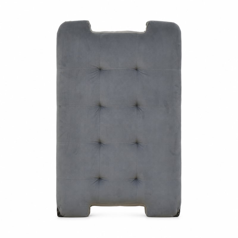 vidaXL Chesterfield pad bársonyból, sötétszürke, 112x65,5x75 cm – hiányos: 2 láb és szerelési útmutató nélkül
