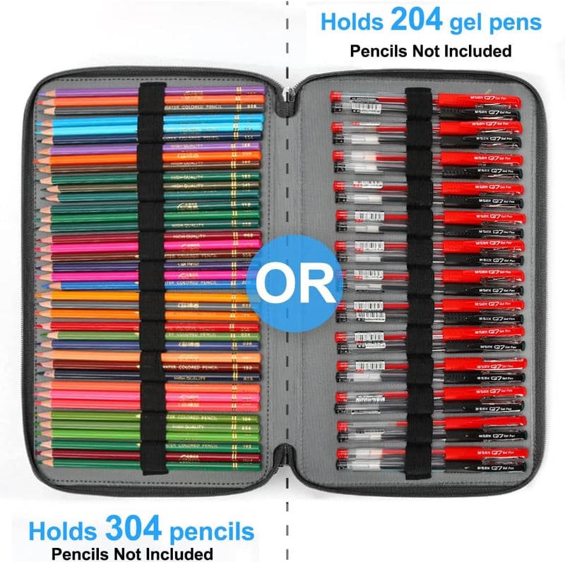 Vomgomfom XXL Tolltartó 300 Ceruzának - Fekete