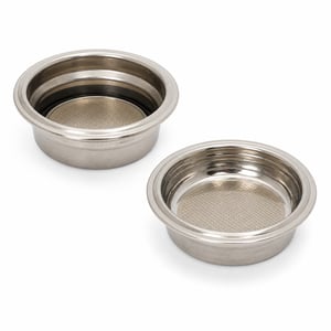 Set filtarskih košarica od nehrđajućeg čelika za espresso aparat De'Longhi Dedica Style EC685.M – originalni dio, srebrna boja