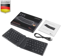 Perixx PERIBOARD-805 Ergo Összehajtható Bluetooth Billentyűzet - Ergonomikus V-alakú Kialakítás - iOS, Android, Windows Kompatibilis - Ultra 7