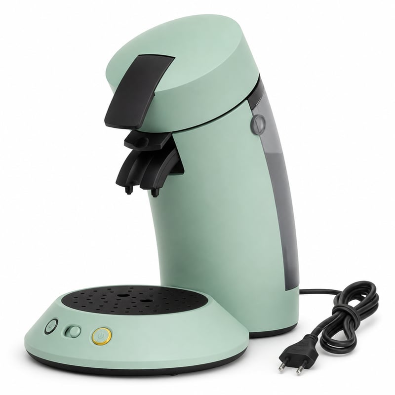 Philips Senseo Original Plus CSA210/80 kávépárna-főző, menta zöld — — hibás, alkatrésznek: nem reagál semmire (állapot: lásd a 2. képet)