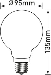 Zenei hangot kiadó 2W-os LIGHTDELUX E27 LED izzó - Felújított 3