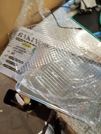 BEWOS Rozsdamentes Acél Sütőtepsi és Hűtőrács Szett, -ból 3 db (2 tepsi + 1 rács), Mosogatógépben Mosható, Mély Tepsikészlet 4