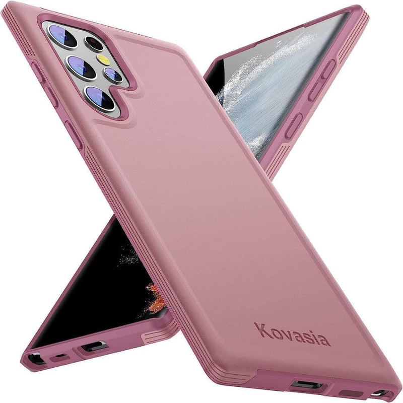 Samsung Galaxy S22 5G vékony rózsaszín védőtok, ütésálló
