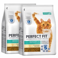 Hrană uscată pentru pisici seniori 11+ sterilizate Perfect Fit cu pui, 2 x 2,8 kg (Set parțial) — set de 2 bucăți 2