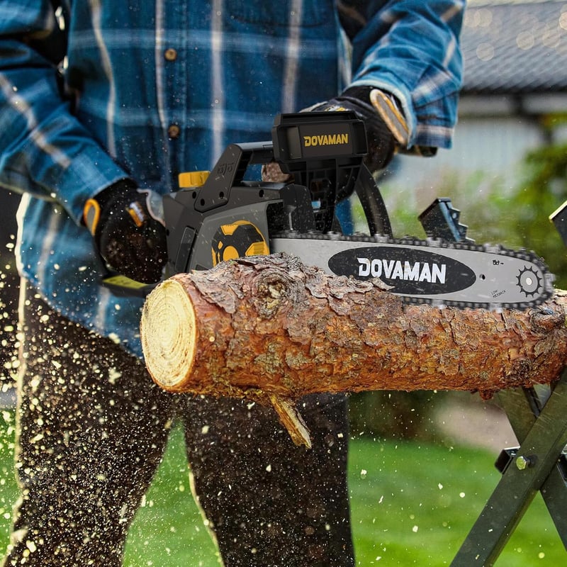 DOVAMAN 2400W elektromos láncfűrész, 40cm Oregon lánccal, automata feszítővel