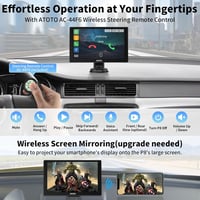 ATOTO P8 Hordozható 7" QLED Autós Navigáció 1080P Tolatókamerával, Vezeték Nélküli CarPlay és Android Auto, Távirányítás, Automata Fényerő,  5