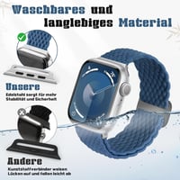 Apple Watch fonott nylon szíj, 38-49mm, 2db, férfi-női, Series 1-9, SE, Ultra kompatibilis 4