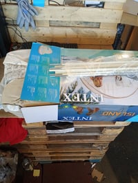 Intex 58292EU insulă gonflabilă cu parasolar, crem, 199x150 cm, pentru piscină și lac 4