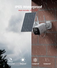 Wansview 2K Kültéri Akkumulátoros Biztonsági Kamera Napelem Panellel - Vezeték Nélküli WiFi Megfigyelő Kamera PIR Mozgásérzékelővel, Kétirán 6