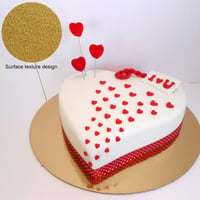 Helweet Tortaalátét Szett - 8 db Kerek Arany és Ezüst Karton Tortalap 20,3 cm - Csúszásgátló Textúrával Süteményekhez, Tortákhoz és Pizzához 3