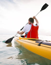 QWORK Állítható Alumínium Evező Szett Kajak és SUP Deszkához - Kombinálható 125-206 cm Hosszúságú Lapátok Vízi Sportokhoz 13