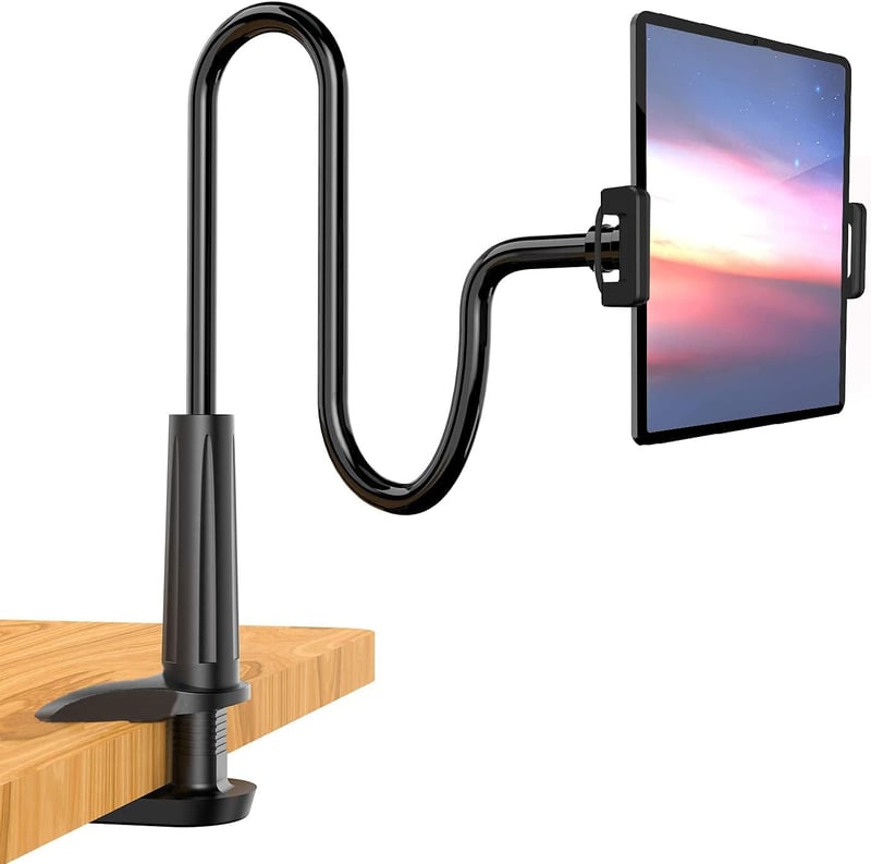 LSUO BAOFU Flexibilis Tablet Tartó - Állítható Hattyúnyakú Telefontartó iPad, iPhone és 4.7-10.5" Készülékekhez, Fekete

AI: I've created a 