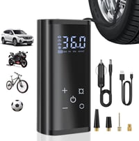 YUGUANG 150 PSI elektromos légpumpa 6000 mAh akkumulátorral, érintőképernyő és LED világítás 1