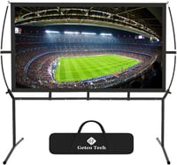 Mobil vetítővászon 150" (339x270 cm) – 16:9 házimozi és kültéri projektor vászon, könnyű összeszerelés 1