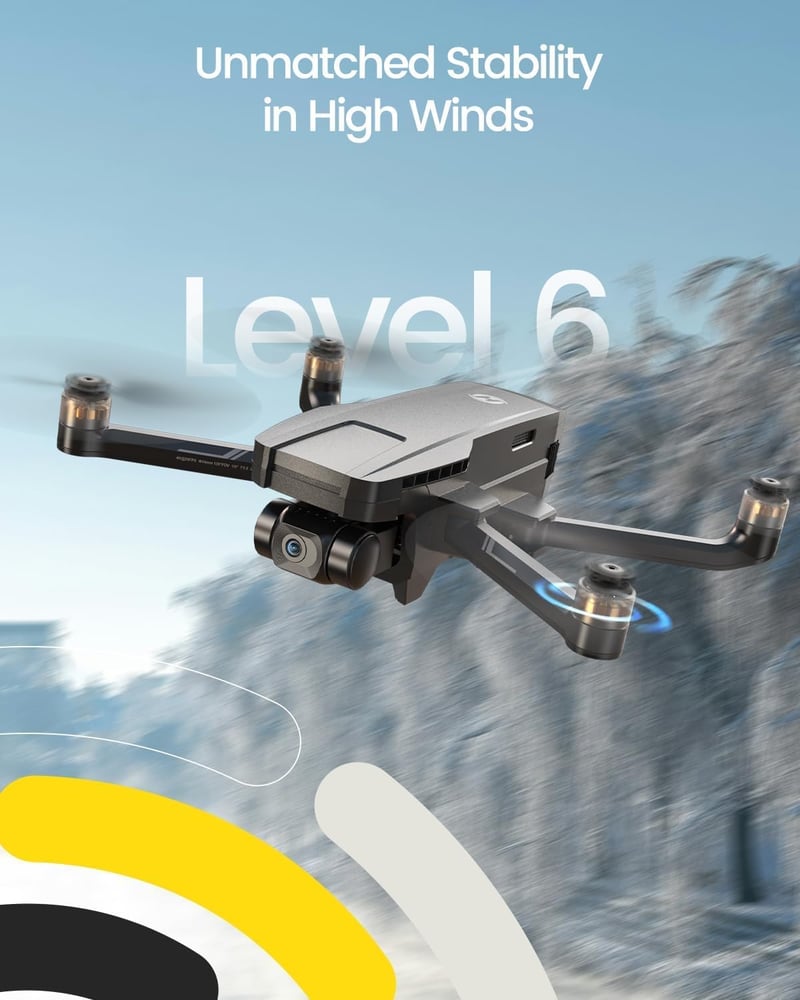 Holy Stone HS720G GPS Drón 4K Kamerával - 2-Tengelyes Gimbal, Beépített Remote ID, 5G WiFi, 120° Látószög, Okos Hazatérés, Kezdőknek és Prof