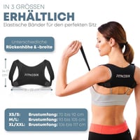 Fitnesix 2022 Rugalmas Tartásjavító Háttartó Férfiaknak és Nőknek (M/L) 5