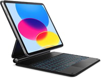 iPad 10. generációs Dracool háttérvilágítós AZERTY billentyűzet érintőpaddal, fekete 1