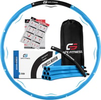 GATE FITNESS Hullámdesign Hula Hoop Karika 1,5 kg - Felnőtteknek és Gyerekeknek Fogyáshoz 2