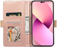 iPhone 14 Pro Rózsaszín Masnis Pénztárcatok Nőknek Karpánttal 4