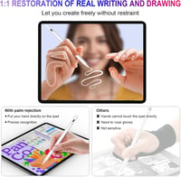 Apple Pencil alternatíva: LPUNCD iPad ceruza, gyorstöltéssel és dőlésérzékeléssel 8