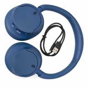 Căști Bluetooth cu anulare a zgomotului Sony WH-CH720N, culoare albastru, cu tehnologie de anulare activă a zgomotului, autonomie de 35 de ore și încărcare rapidă, folosite