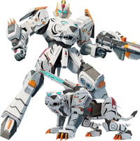 Celestial Wariors 25 cm-es Átalakítható Tigris Robot Játék Gyerekeknek - Fehér 1