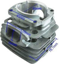 JRL 45mm-es henger és dugattyú szett kínai 52cc láncfűrészekhez, Tarus, Silverline kompatibilis 3