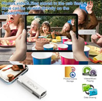EOZNOE 64GB USB Pendrive iPhone/iPad/Android/PC Kompatibilis - USB 3.0 Külső Tárhely Fotókhoz és Videókhoz, Fém Adattároló 5