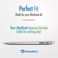 NinjaBatt MacBook Air 13" akkumulátor - 7200mAh, 2010-2017 modellekhez 3