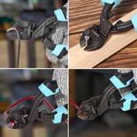SHALL 8 colos mini csapszegvágó, nagy teljesítményű drótvágó, ergonomikus kétszínű markolattal, övtáskával, 7 mm-es vágókapacitással 7