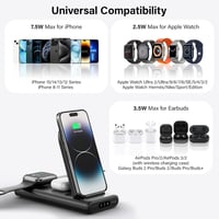 SwanScout 10000 mAh Összecsukható Vezeték Nélküli Töltőállomás iPhone és Apple Watch Készülékekhez 3