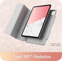 Apple iPad Pro 11 Rózsaszín Márványmintás Védőtok Kitámasztóval (2018-2021) 3