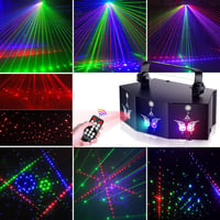 propulsion Life DMX RGB Diszkó Fényjáték - 9 Lencsés LED Parti Lámpa Hangvezérléssel, Távirányítóval - Esküvőre, Születésnapra, Klubokba, Re 2