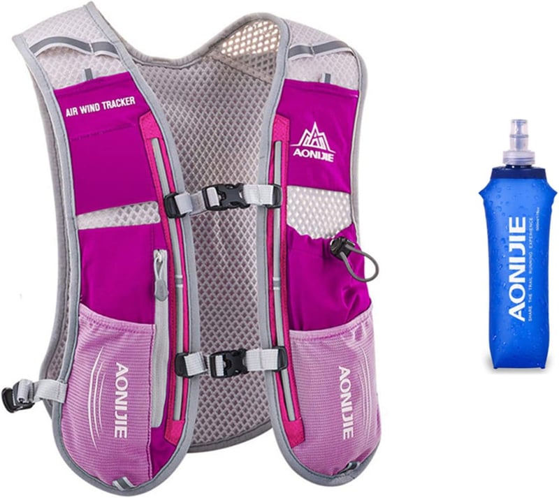 Win.Deeper 5L Ultrakönnyű Hidratáló Hátizsák Futáshoz, Túrázáshoz, Kerékpározáshoz - 1,5L Víztartállyal vagy 500ml Kulaccsal