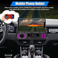 Bluetooth-os 1 DIN autórádió - MP3, USB, FM, telefontartóval és távirányítóval 2
